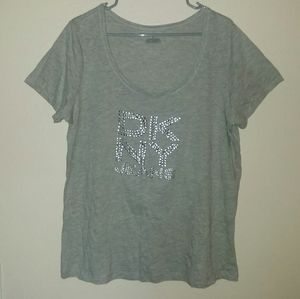 "DKNY Jeans" Gray T-shirt Size 14/16